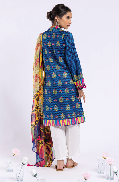 Orient - Unstitched 2 Piece Printed Lawn Shirt and Chiffon Dupatta