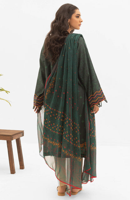 Orient - Unstitched 2 Piece Embroidered Lawn Shirt and Chiffon Dupatta