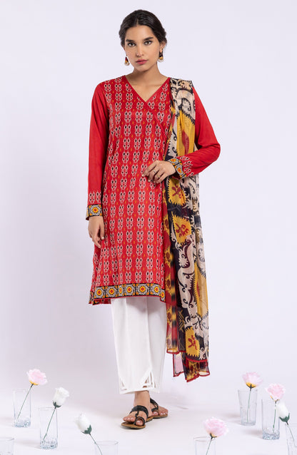 Orient - Unstitched 2 Piece Printed Lawn Shirt and Chiffon Dupatta