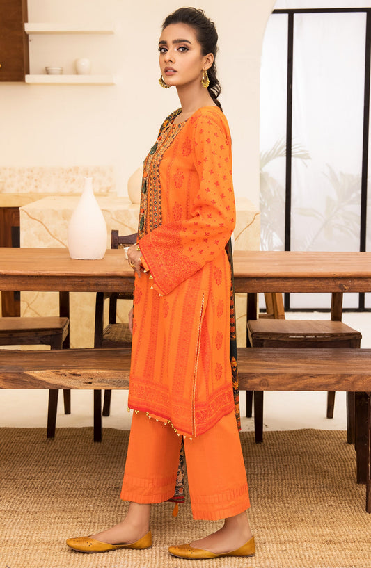 Orient - Unstitched 3 Piece Embroidered Karandi Shirt , Pant and Karandi Dupatta