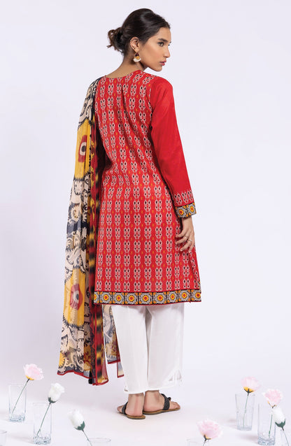 Orient - Unstitched 2 Piece Printed Lawn Shirt and Chiffon Dupatta