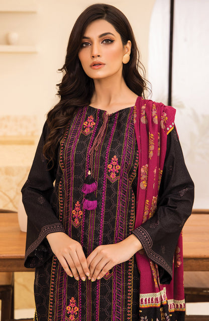 Orient - Unstitched 3 Piece Embroidered Karandi Shirt , Pant and Karandi Dupatta