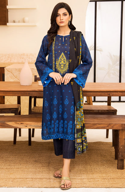 Orient - Unstitched 3 Piece Embroidered Karandi Shirt , Pant and Karandi Dupatta