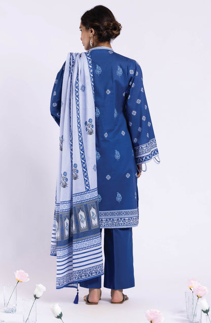 Orient - Stitched 3 Piece Printed Lawn Shirt , Cambric Pant and Lawn Dupatta