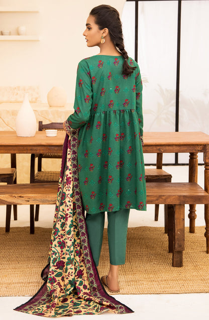 Orient - Unstitched 3 Piece Printed Karandi Shirt , Pant and Karandi Shawl Dupatta