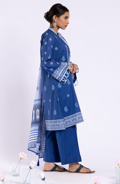 Orient - Stitched 3 Piece Printed Lawn Shirt , Cambric Pant and Lawn Dupatta