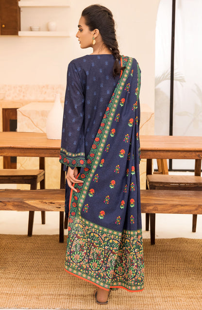 Orient - Unstitched 3 Piece Printed Karandi Shirt , Pant and Karandi Shawl Dupatta