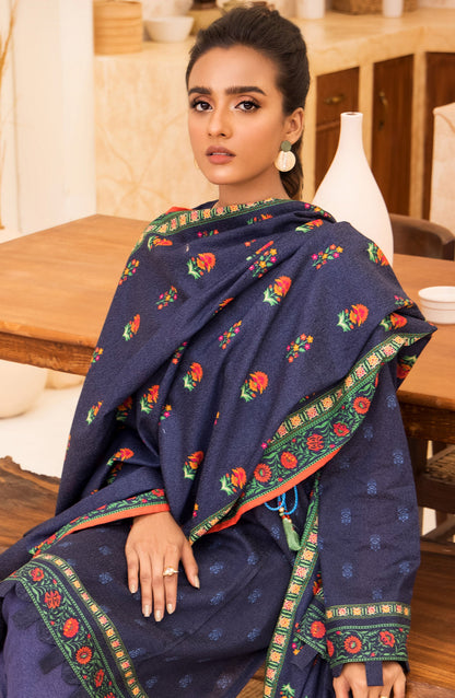 Orient - Unstitched 3 Piece Printed Karandi Shirt , Pant and Karandi Shawl Dupatta