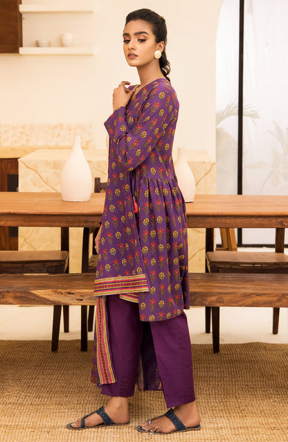 Orient - Unstitched 3 Piece Printed Karandi Shirt , Pant and Karandi Shawl Dupatta