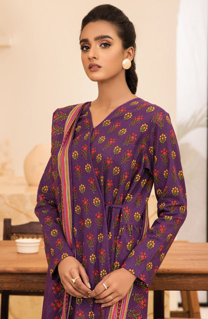 Orient - Unstitched 3 Piece Printed Karandi Shirt , Pant and Karandi Shawl Dupatta