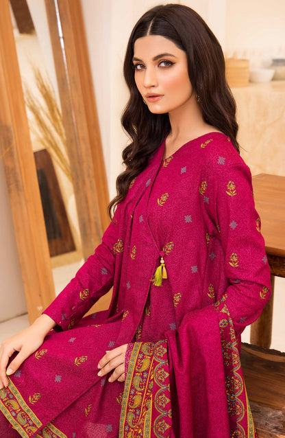 Orient - Unstitched 3 Piece Printed Karandi Shirt , Pant and Karandi Shawl Dupatta