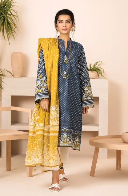 Orient - Unstitched 2 Piece Printed Heavy Lawn Shirt and Dobby Dupatta