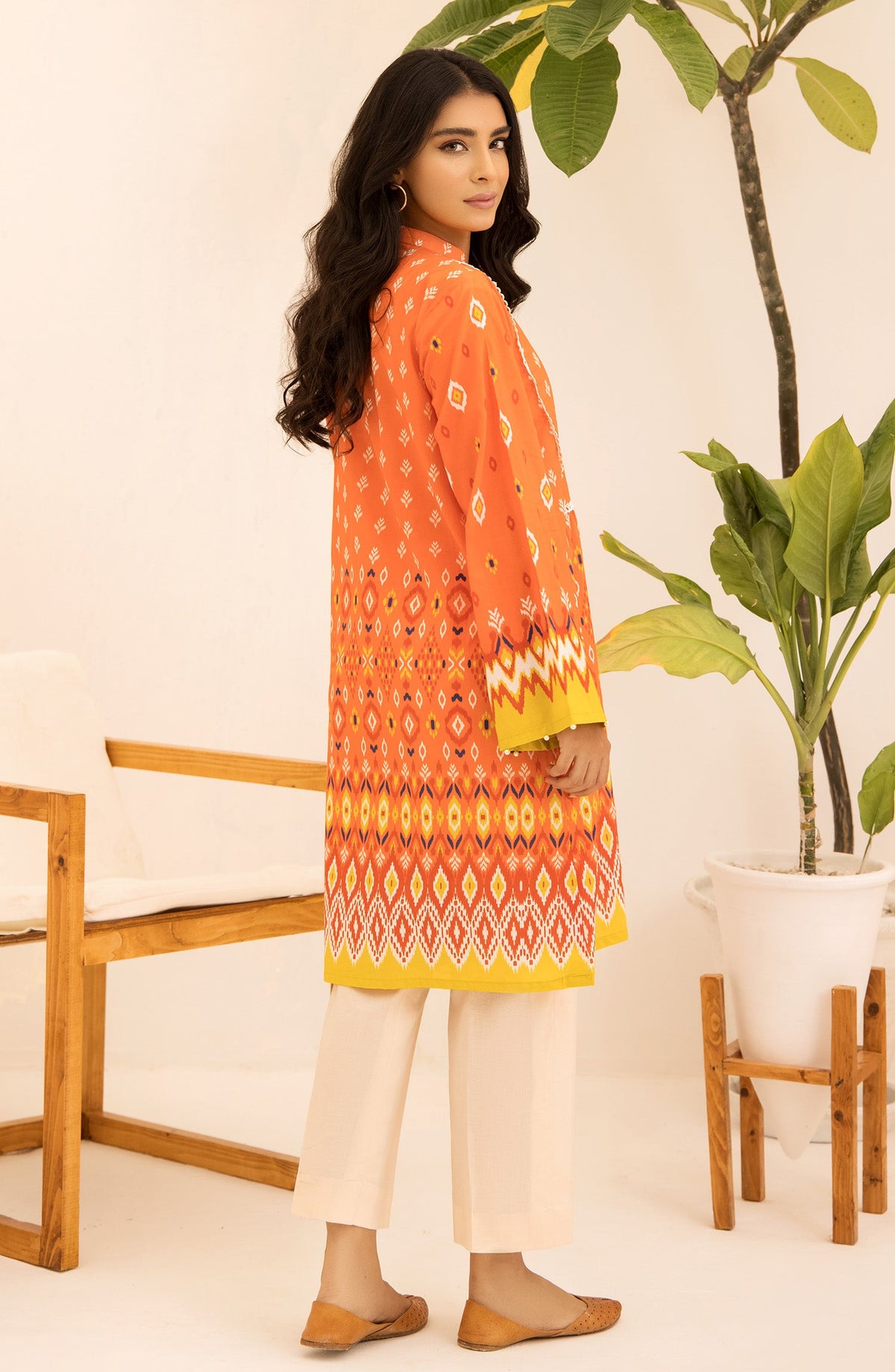 Orient - Unstitched 1 Piece Printed lawn Shirt