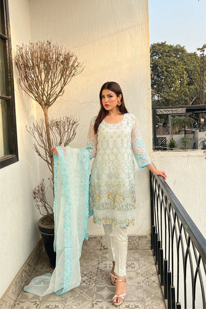 Bareeq Outfits - VINTAGE FESTIVE DRESS