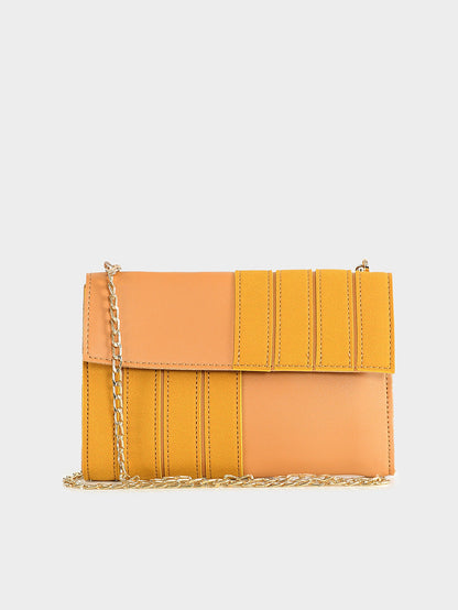 Limelight - Striped Clutch