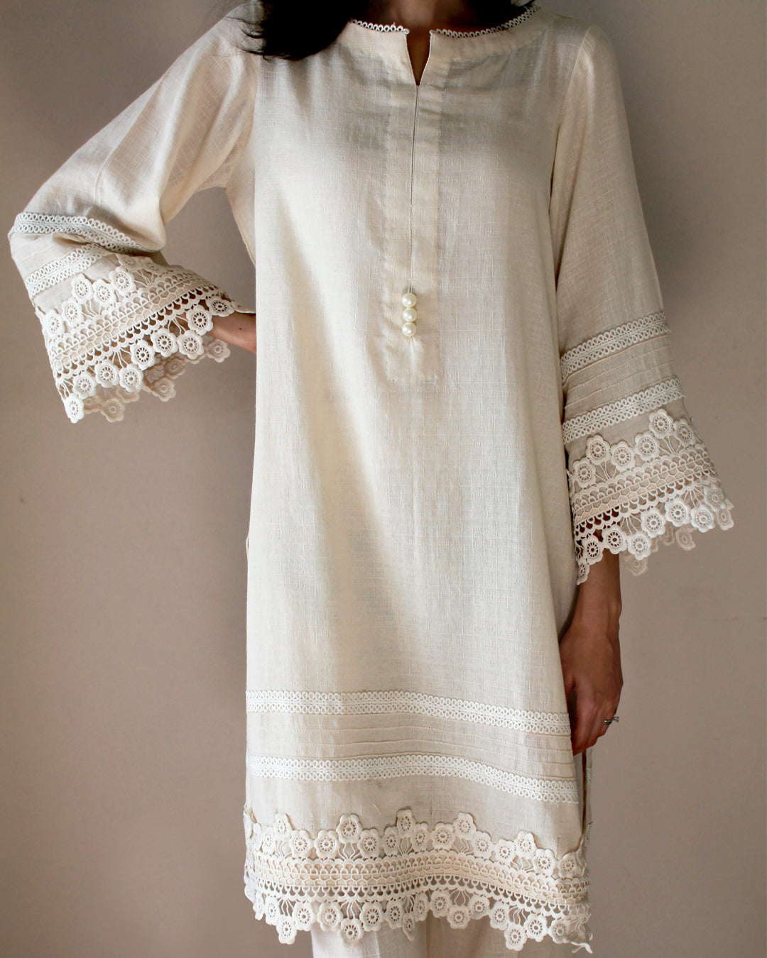 Ayesha Naveed - Cream Set