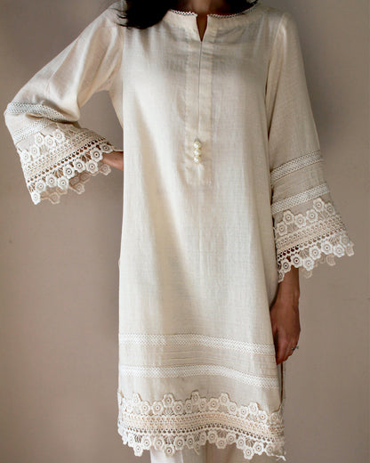 Ayesha Naveed - Cream Set