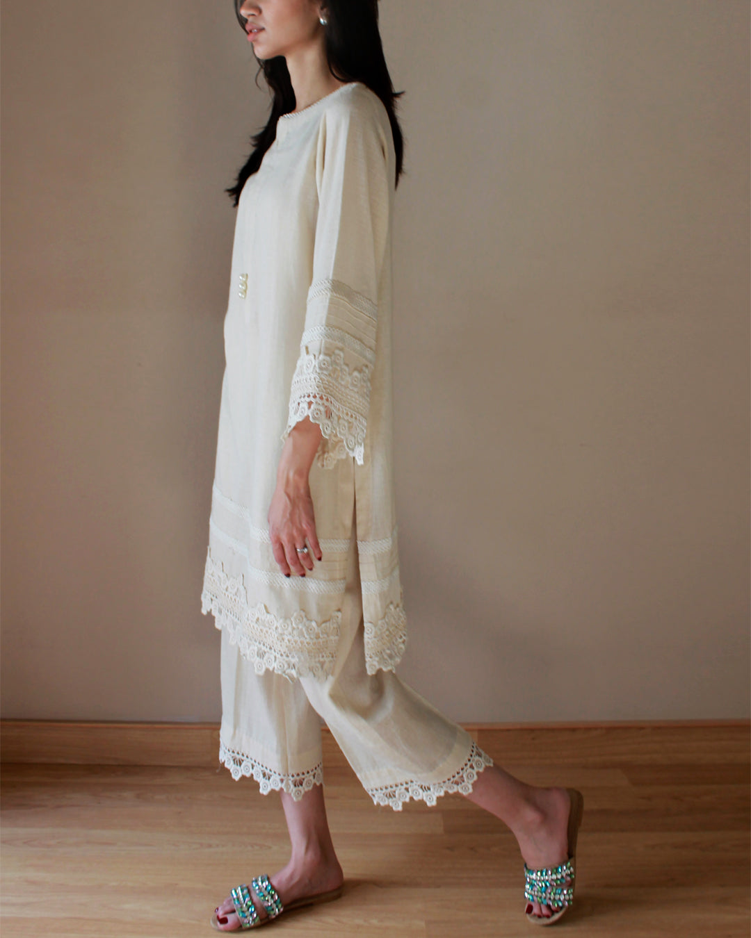 Ayesha Naveed - Cream Set