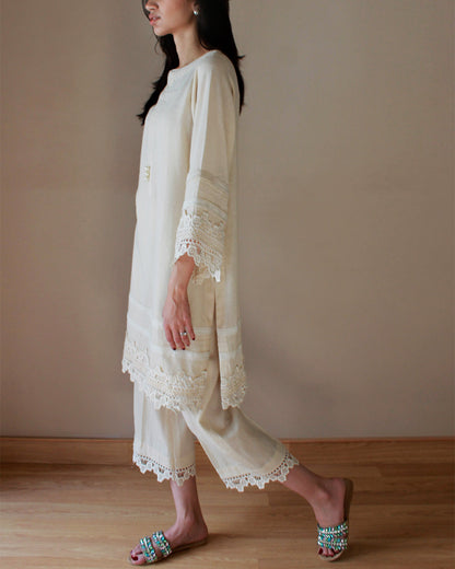 Ayesha Naveed - Cream Set