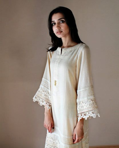 Ayesha Naveed - Cream Set