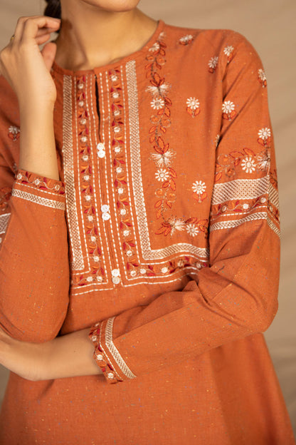 Embroidered Mélange Shirt