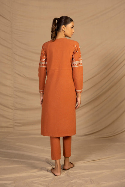 Embroidered Mélange Shirt
