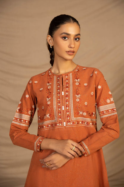 Embroidered Mélange Shirt
