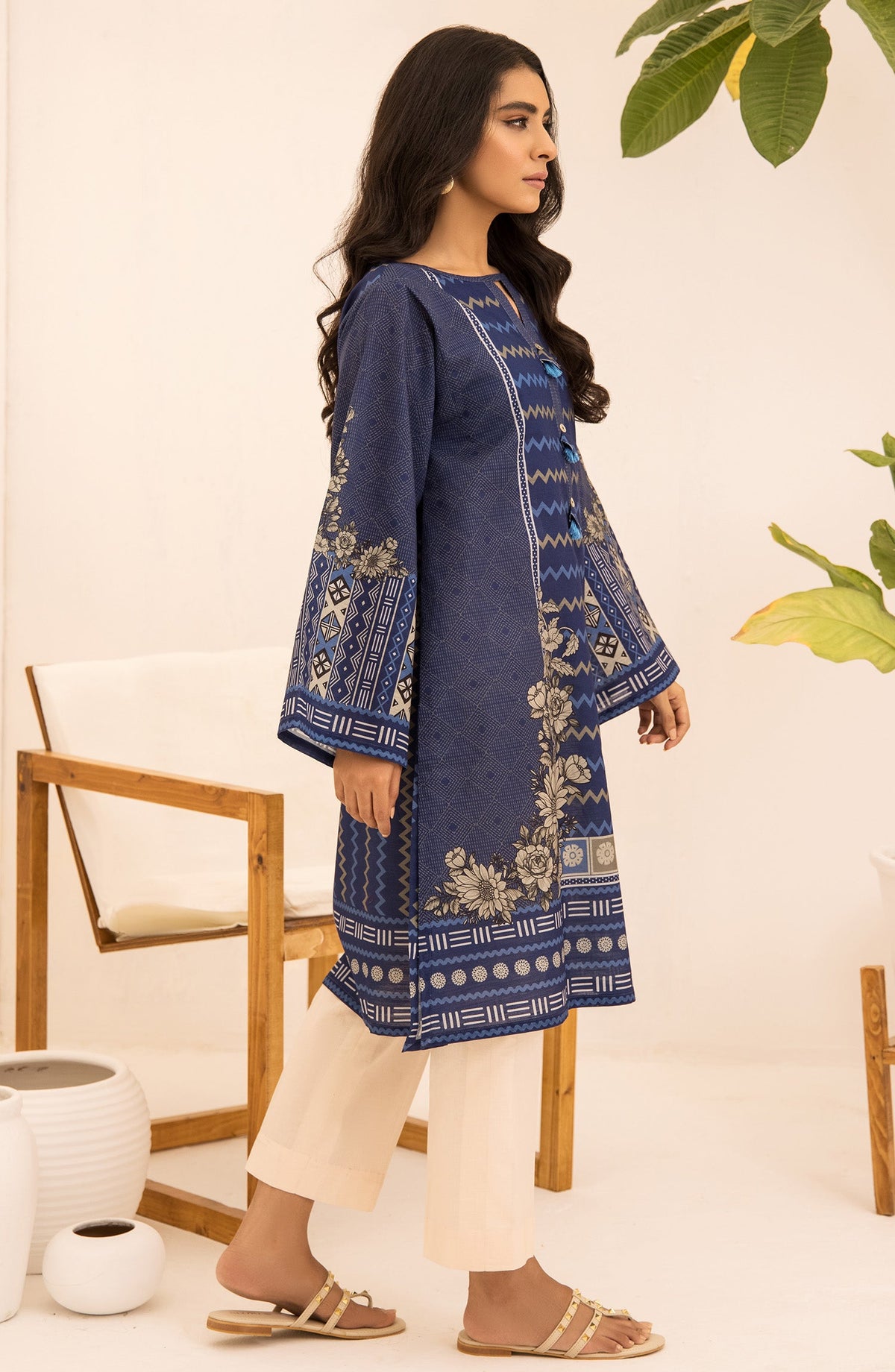 Orient - Unstitched 1 Piece Printed Khaddar Winter Shirt