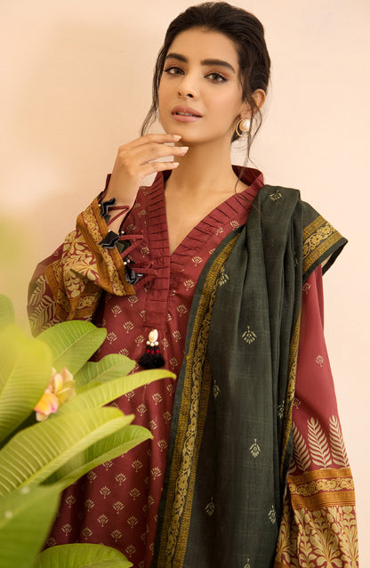 Orient - Unstitched 2 Piece Printed Heavy Lawn Shirt and Dobby Dupatta