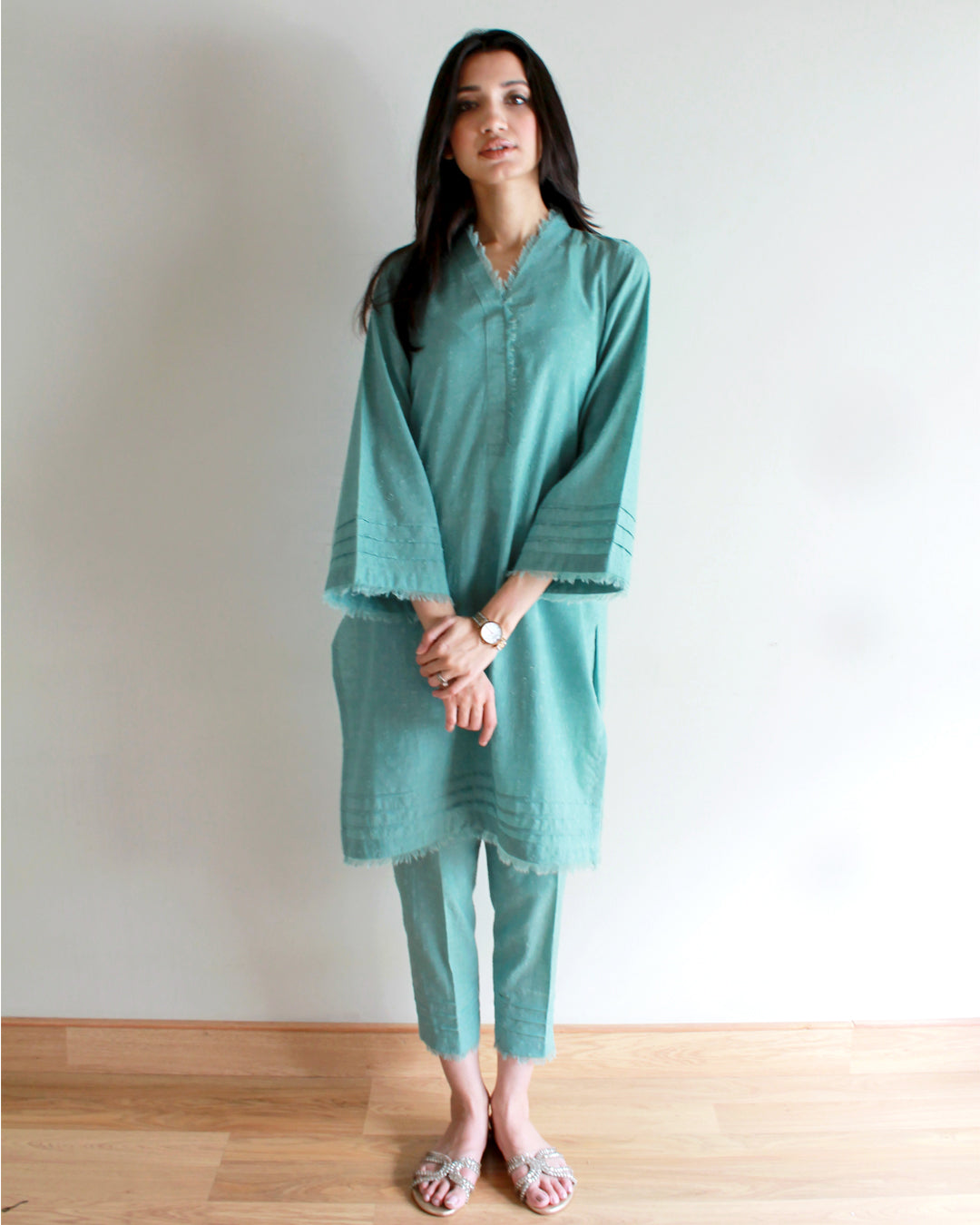 Ayesha Naveed - Teal Set