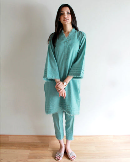 Ayesha Naveed - Teal Set