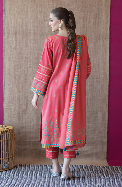 Orient - Unstitched 3 Piece Embroidered Cottel Shirt , Cottel Pant and Cottel Dupatta
