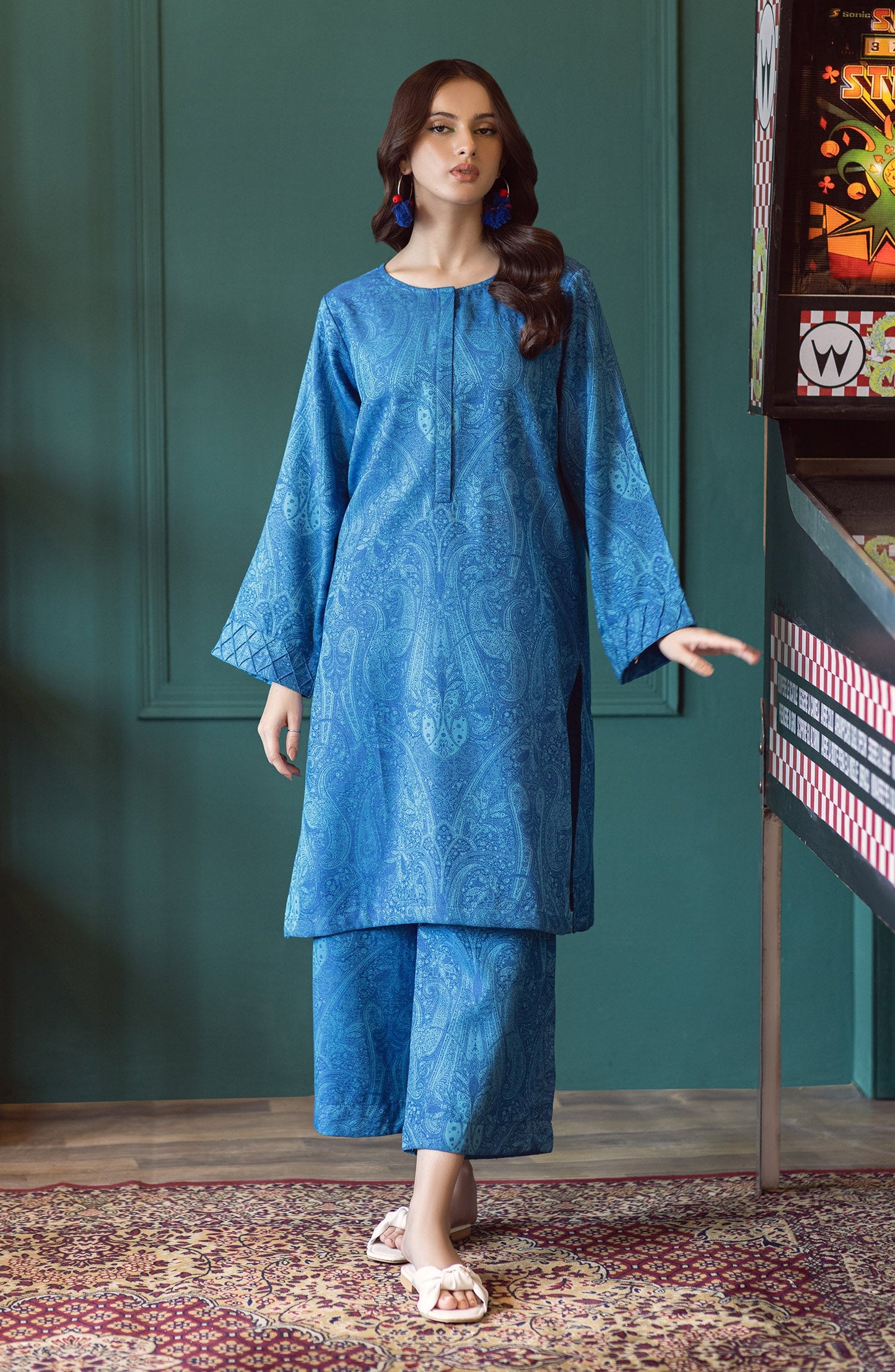 Orient - Stitched 2 Piece Plain Jacquard Shirt and Jacquard Pant