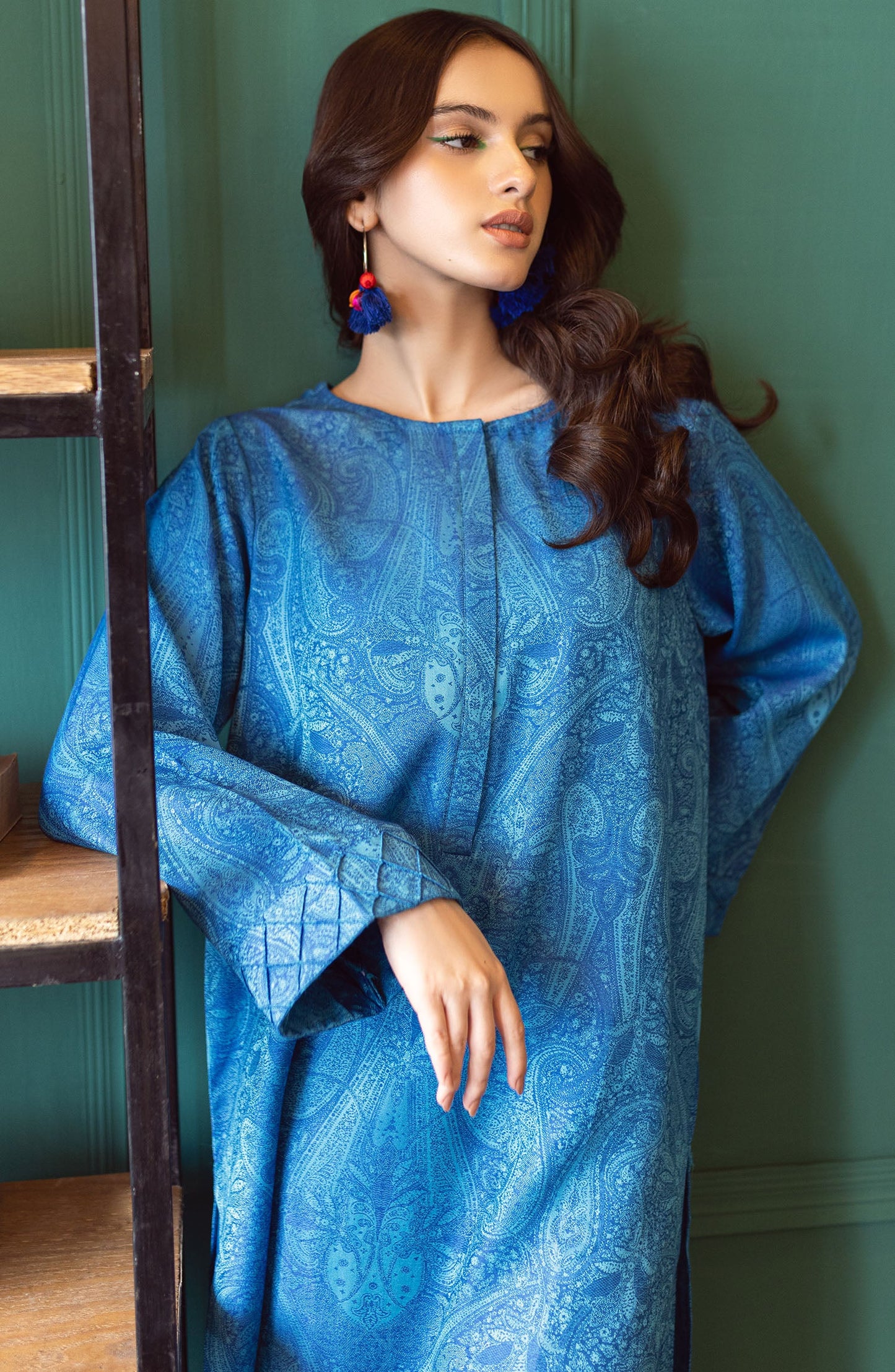 Orient - Stitched 2 Piece Plain Jacquard Shirt and Jacquard Pant