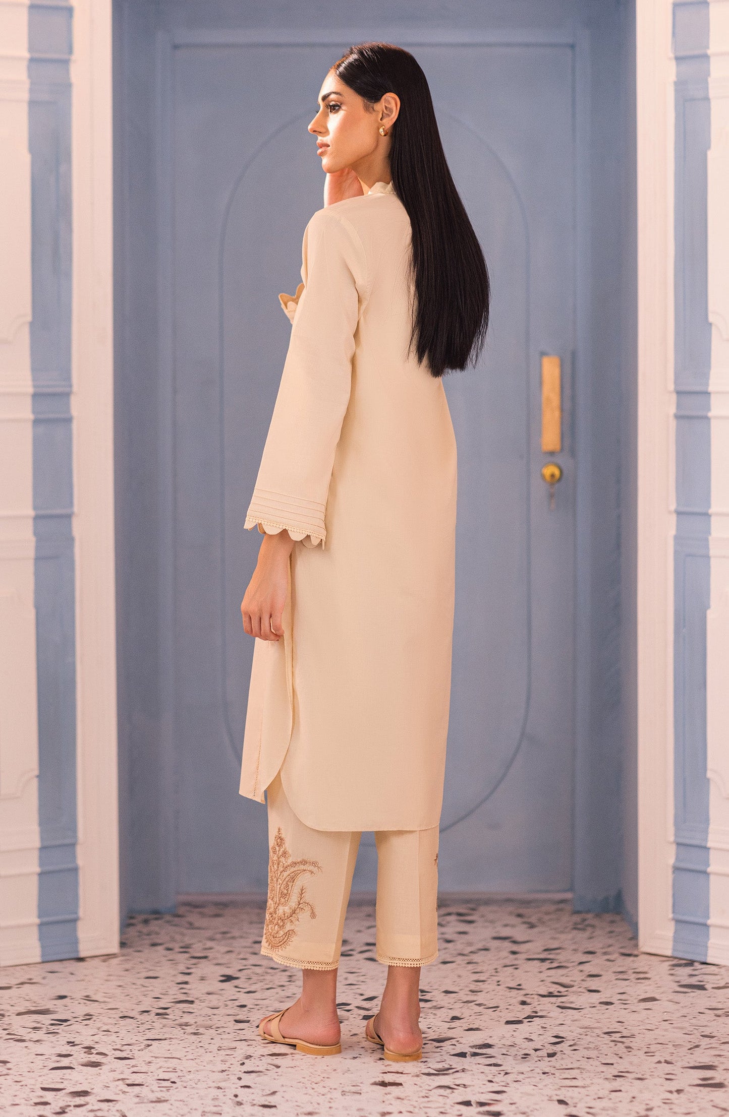 Orient - Stitched 2 Piece Plain Cambric Shirt and Cambric Pant