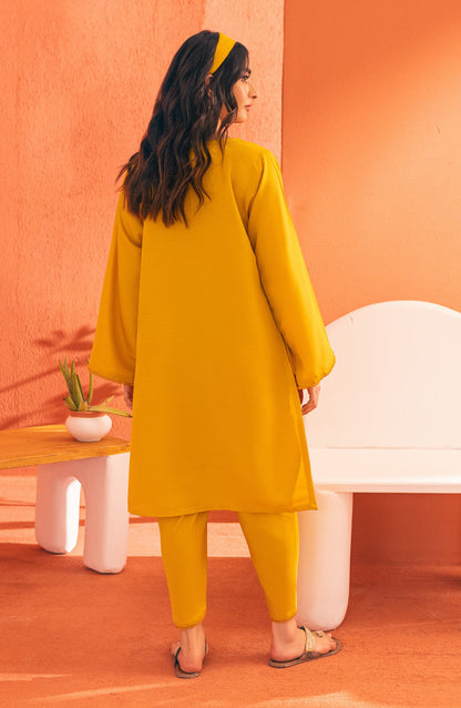 Orient - Stitched 2 Piece Plain Raw Silk Shirt and Raw Silk Pant