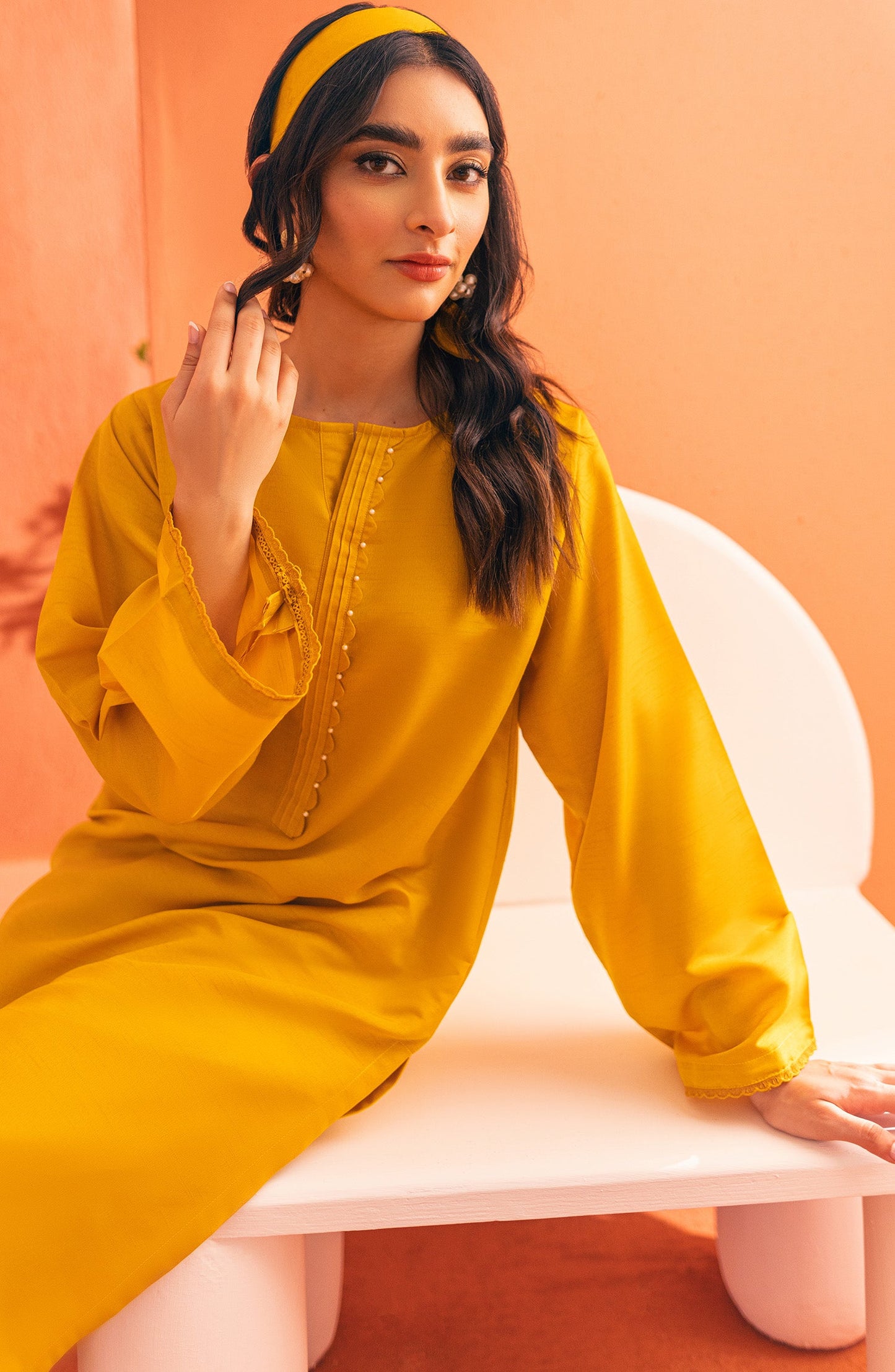 Orient - Stitched 2 Piece Plain Raw Silk Shirt and Raw Silk Pant