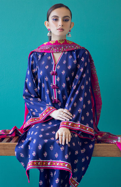 Orient - Unstitched 3 Piece Printed Heavy Lawn Shirt , Lawn Pant and Lawn Dupatta