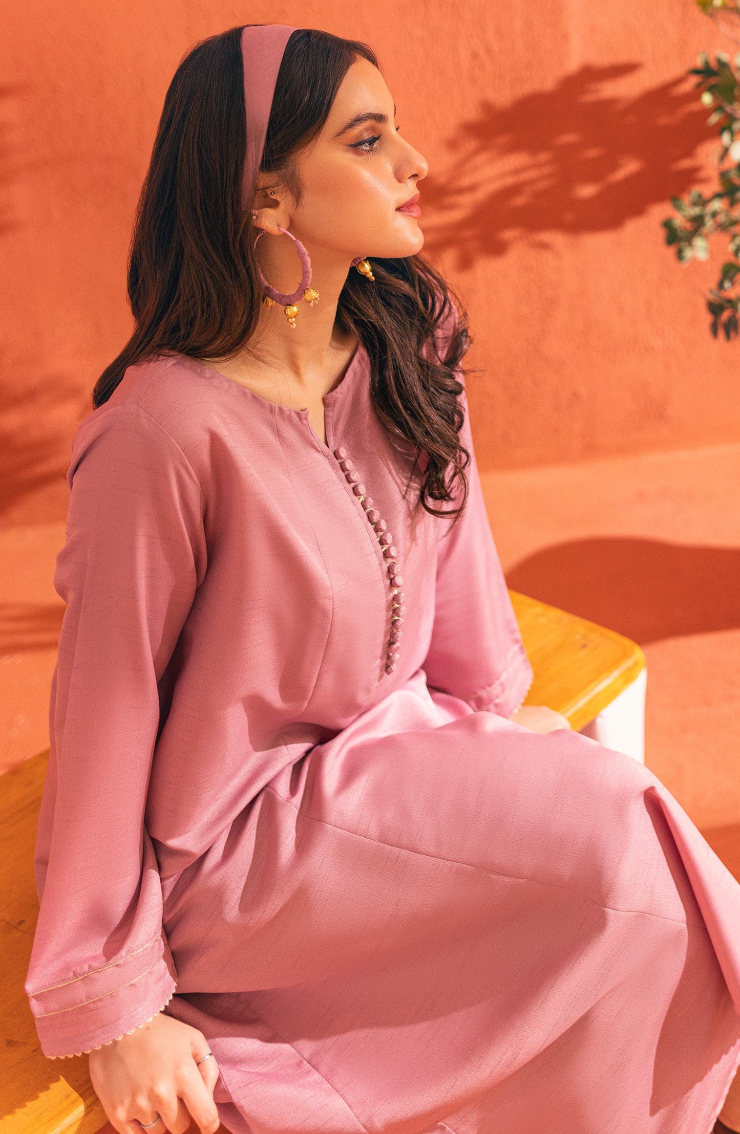 Orient - Stitched 2 Piece Plain Raw Silk Shirt and Raw Silk Pant