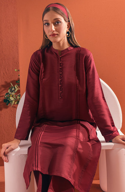 Orient - Stitched 2 Piece Plain Raw Silk Shirt and Raw Silk Pant