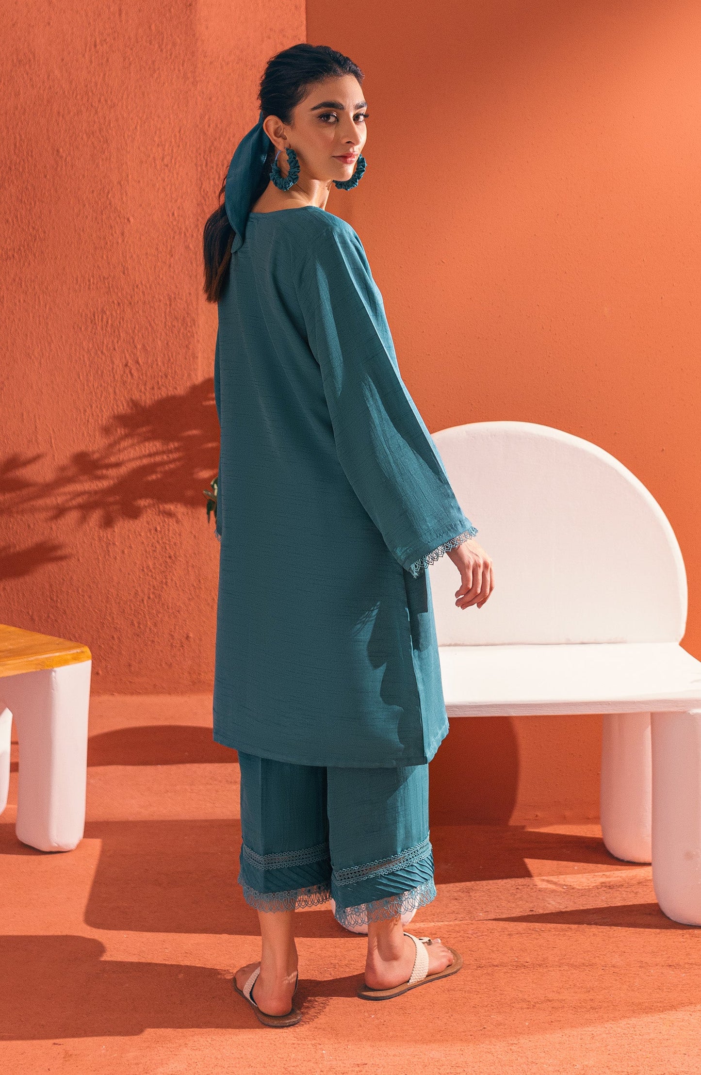 Orient - Stitched 2 Piece Plain Raw Silk Shirt and Raw Silk Pant
