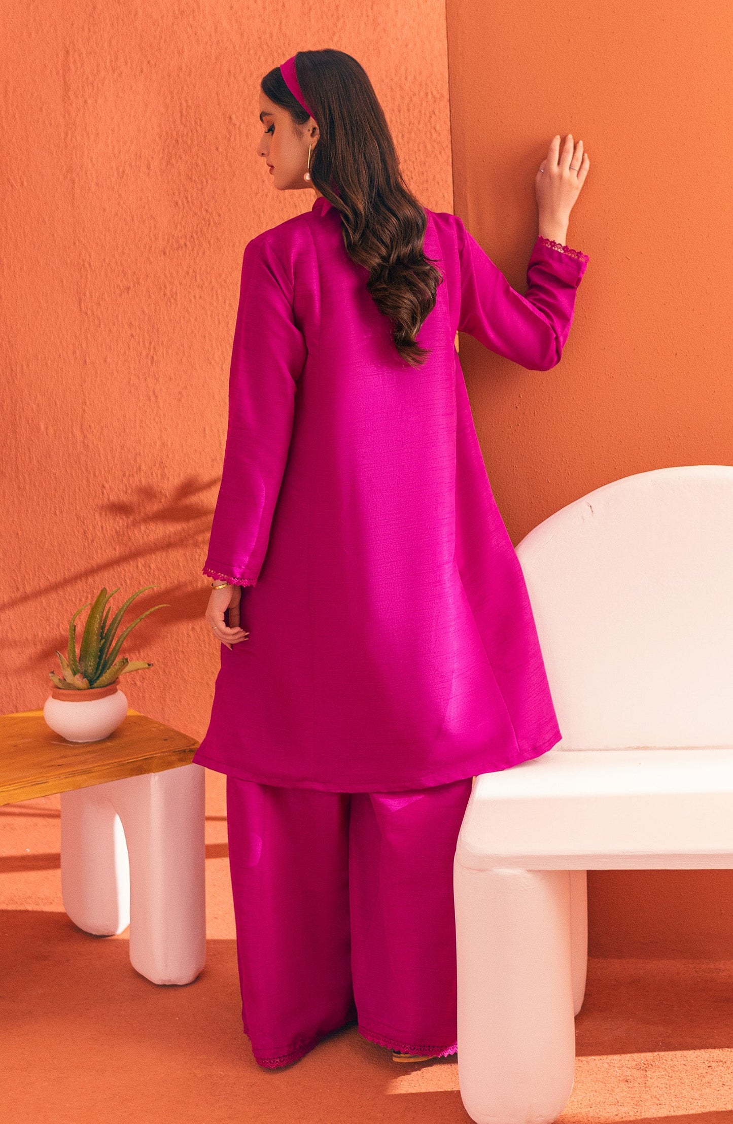 Orient - Stitched 2 Piece Plain Raw Silk Shirt and Raw Silk Pant