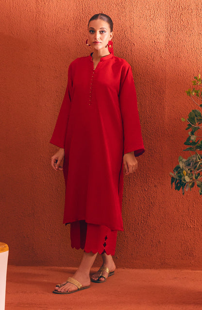Orient - Stitched 2 Piece Plain Raw Silk Shirt and Raw Silk Pant