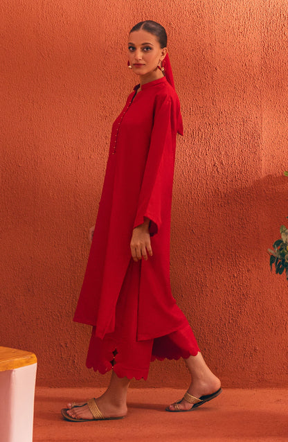 Orient - Stitched 2 Piece Plain Raw Silk Shirt and Raw Silk Pant