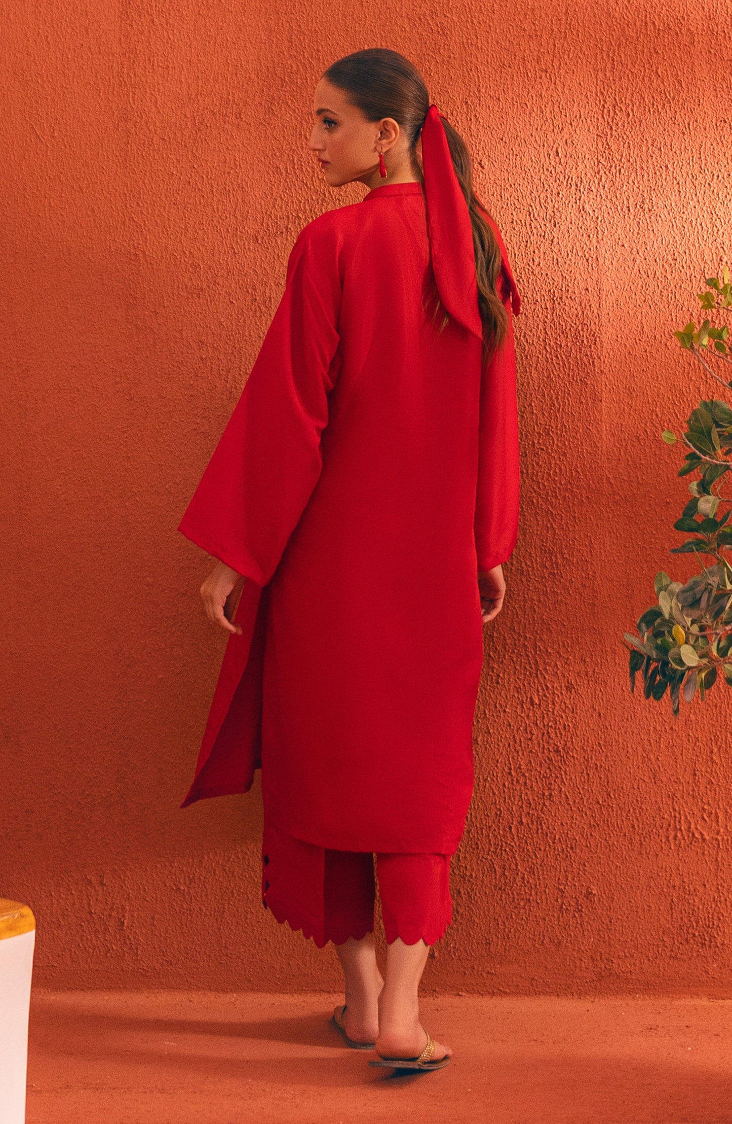 Orient - Stitched 2 Piece Plain Raw Silk Shirt and Raw Silk Pant