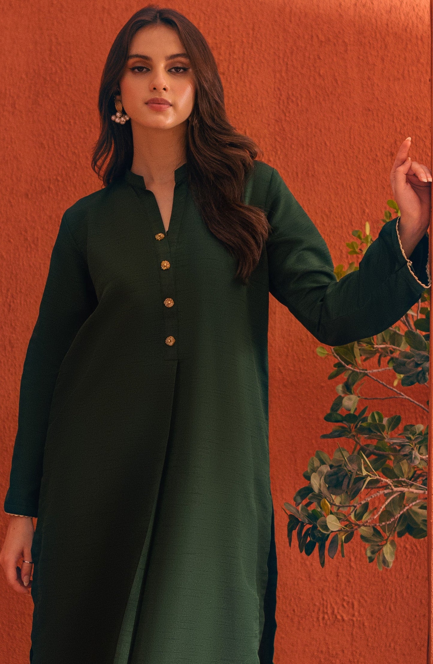 Orient - Stitched 2 Piece Plain Raw Silk Shirt and Raw Silk Pant