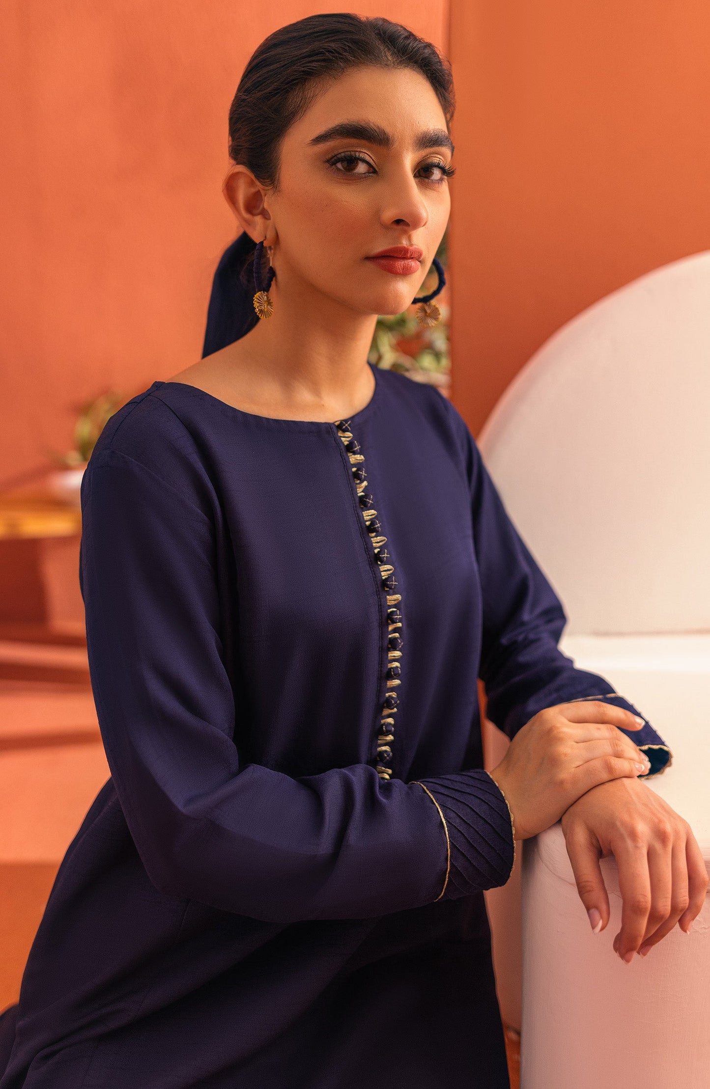 Orient - Stitched 2 Piece Plain Raw Silk Shirt and Raw Silk Pant