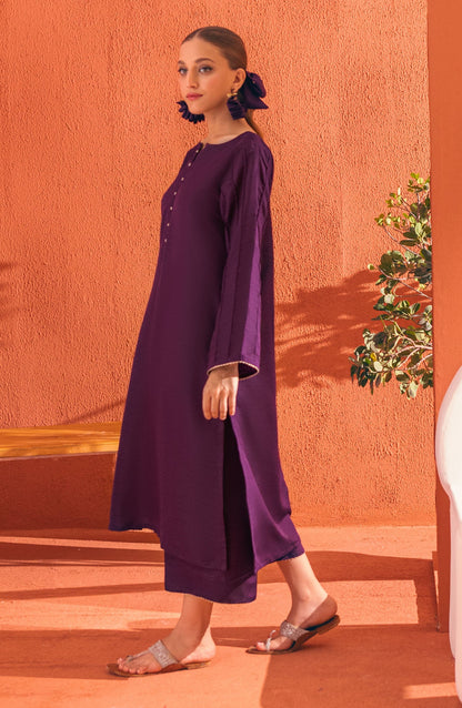 Orient - Stitched 2 Piece Plain Raw Silk Shirt and Raw Silk Pant