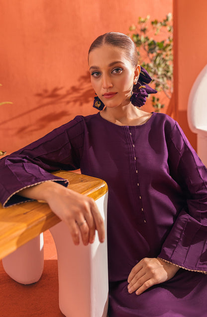 Orient - Stitched 2 Piece Plain Raw Silk Shirt and Raw Silk Pant