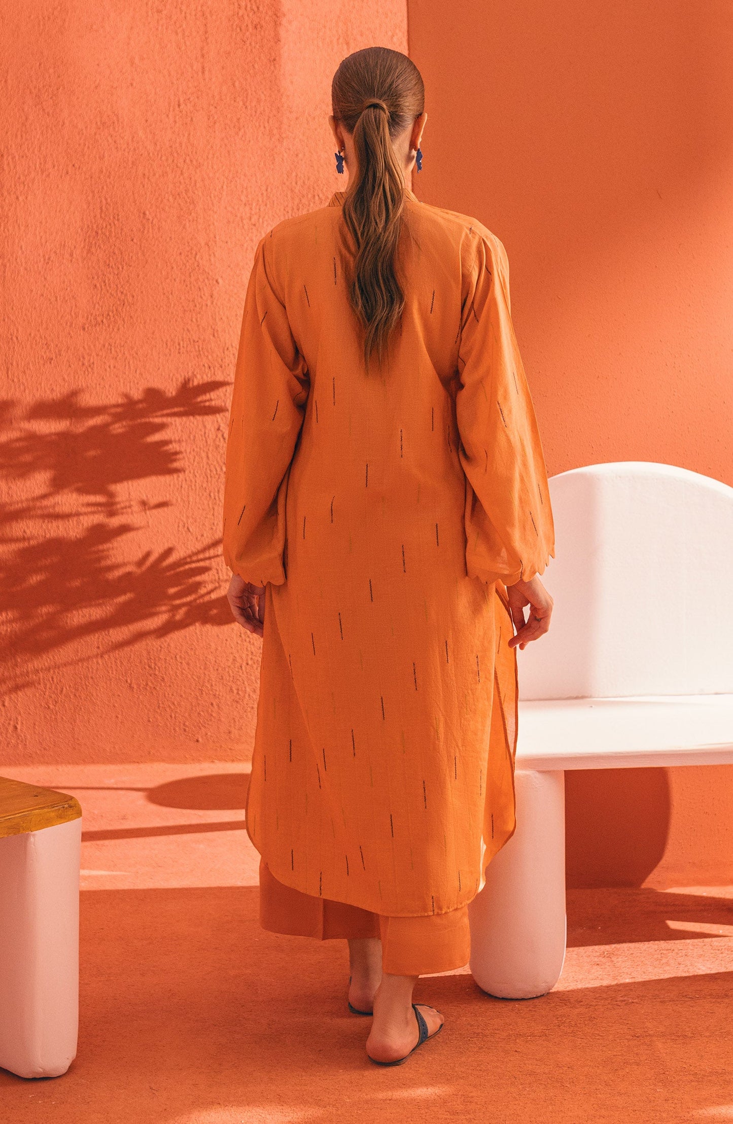 Orient - Stitched 2 Piece Plain Jacquard Shirt and Cambric Pant